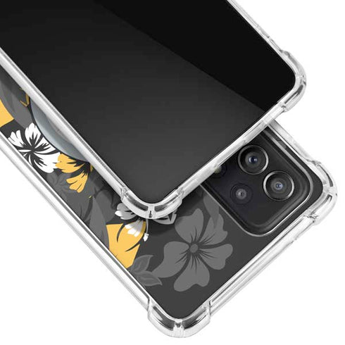 NFL Pittsburgh Steelers Tropical Print Galaxy A52 5G Clear Case